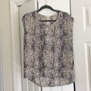 Black and white blouse